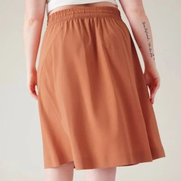 Athleta ARRIVAL Jupe Orange Packable Trave‎ Skirt Plus Size 20 NWT - Picture 3 of 5